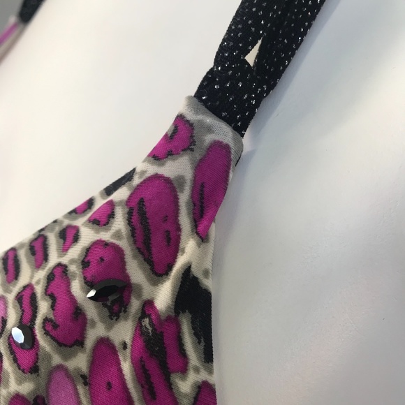 Sauvage purple black crystal snakeskin bikini - Picture 4 of 11